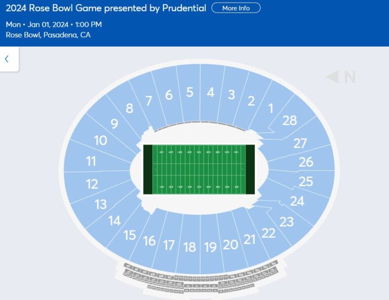 Rose Bowl Game 2024 Tickets Booking Online, Here's How To!